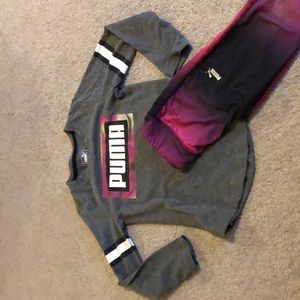 Puma Girls Size 7/8 outfit